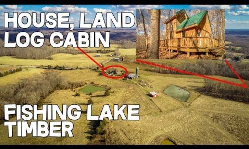 VIDEO – House and Land, off grid Log Cabin / Tiny House for Sale 151 acres, fi&hellip;