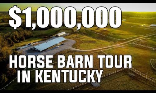 98 acres and Million Dollar Horse Barn tour Kentucky Horse property.