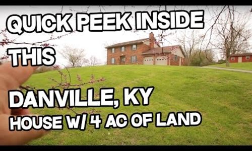 VIDEO - Real estate for sale in Danville Kentucky, country land with brick house&hellip;