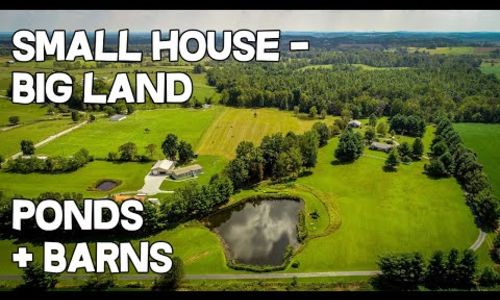 VIDEO – Small house - Big Land 24 acre Farm. Pond+Barns, 2 houses, Metal Shop&hellip;
