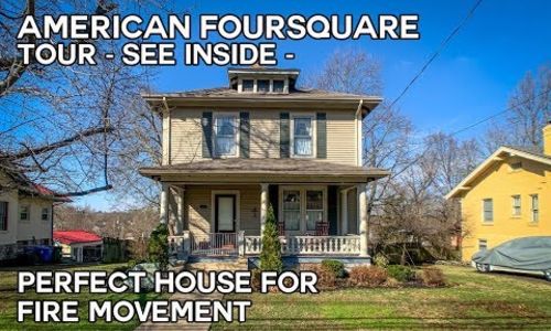 VIDEO - American Foursquare houses, Vintage house, Craftsman style house Tour