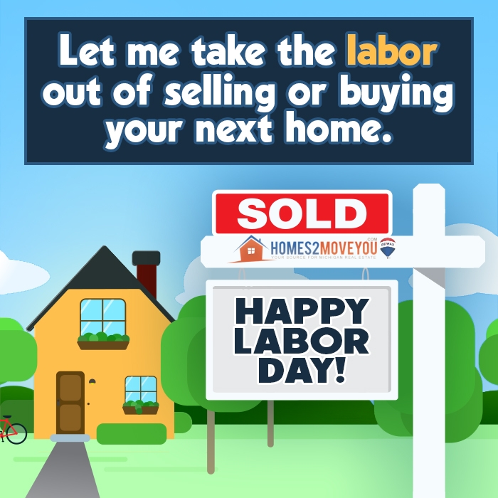 Labor Day real estate Oakland County sold home sign