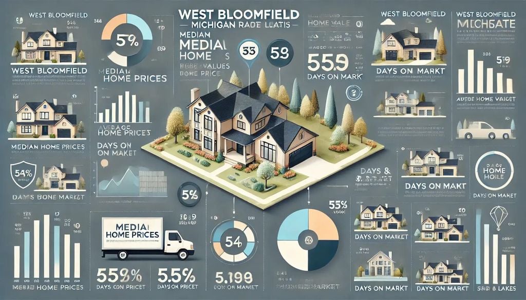 DALL·E 2025-03-21 18.18.54 - A clean, professional infographic representing the West Bloomfield, Michigan real estate market analysis. The visual includes bar graphs, pie charts, (1)