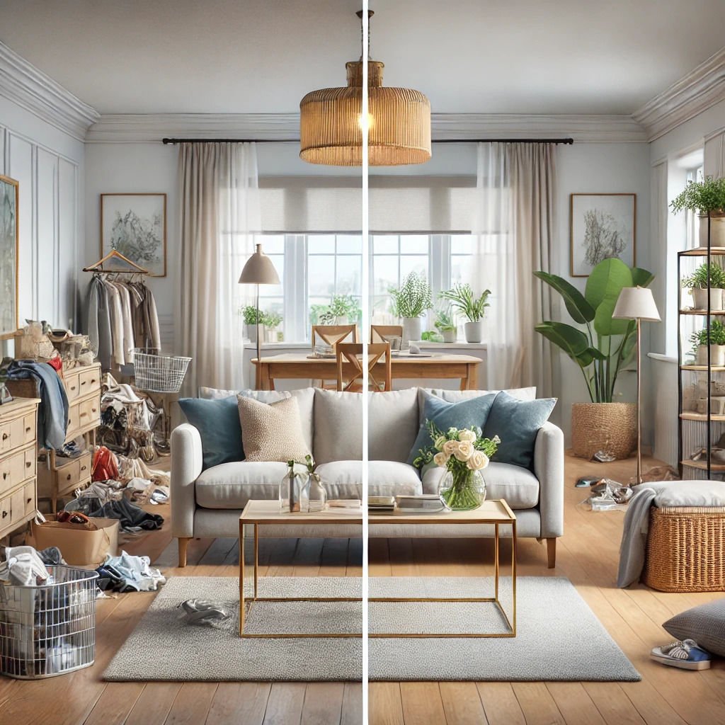 "Home staging before and after in Farmington Hills MI real estate