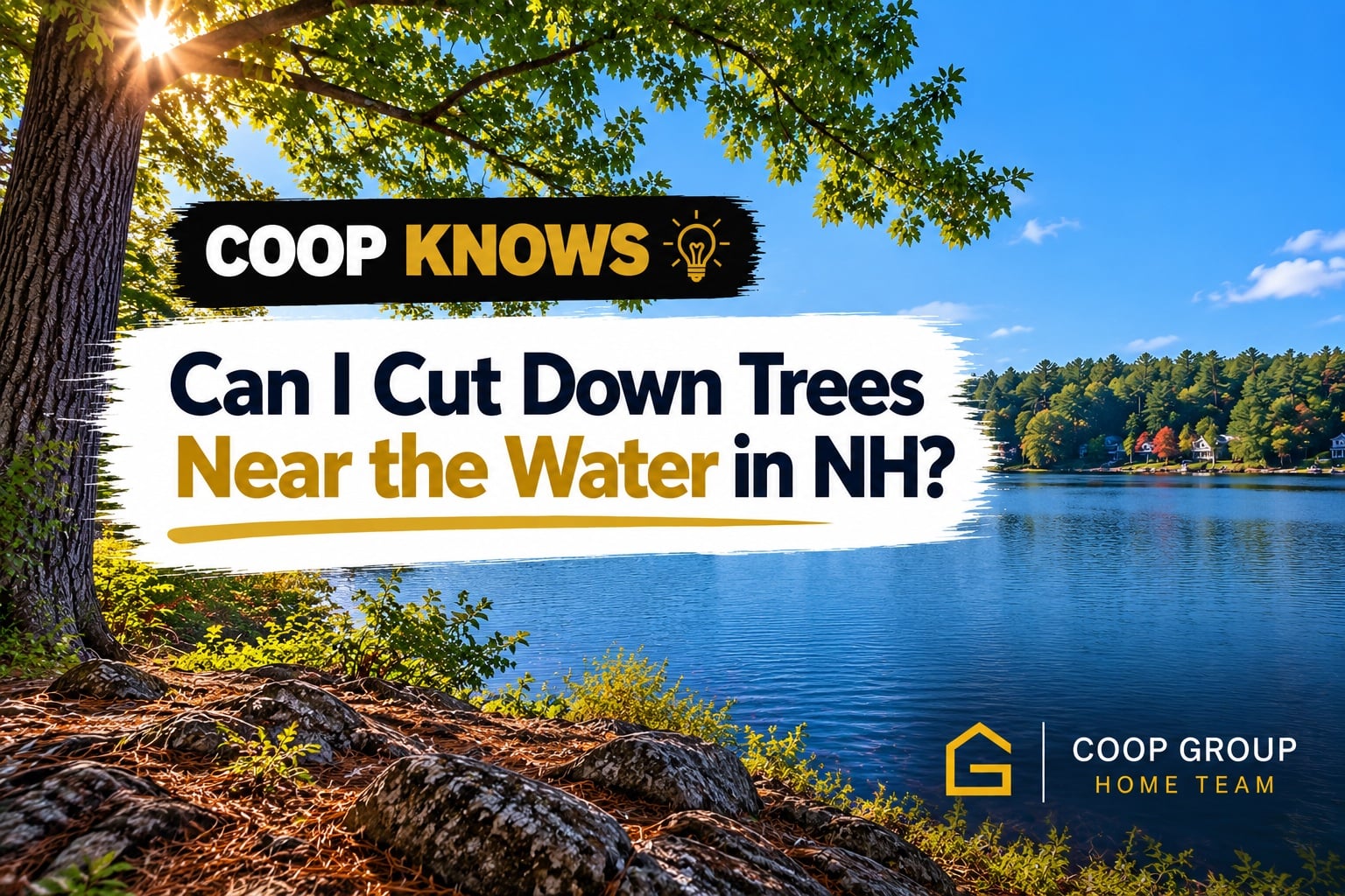 Can I cut down trees near waterfont homes