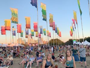 ACL Festival flags.