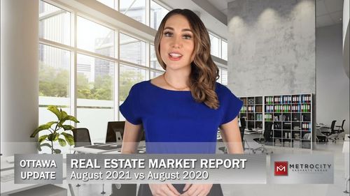 Real Estate Market Update | Ottawa | August 2021 Vs August 2020