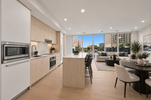 Kitchen and Living 2 - Unit 304