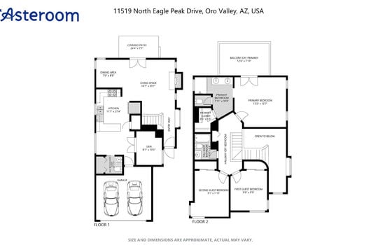 11519 N Eagle Peak Drive- Floorplan