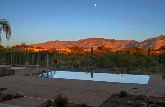 Pool at Sunset Shot 2