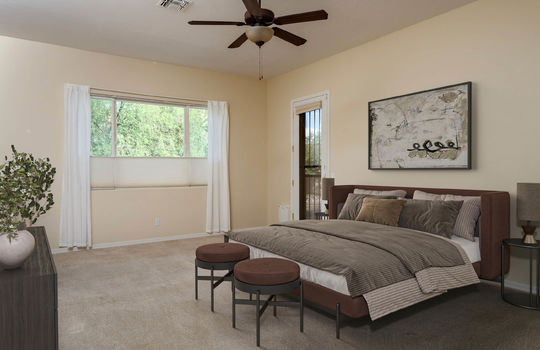 Primary Bedroom Shot 1- Digitally Staged