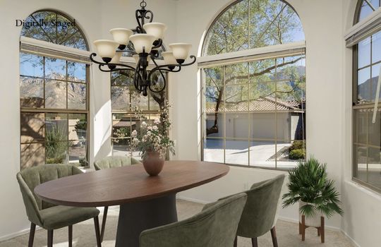 Dining Room -Digitally Staged