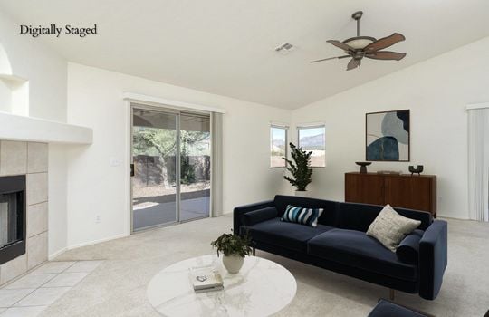 Living Space Shot 3 -Digitally Staged