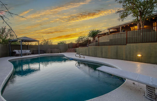 Pool at Sunset Shot 1