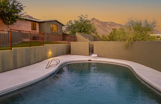 Pool at Sunset Shot 2