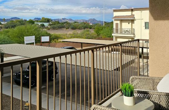 Balcony with Mountain and Riverwalk Views