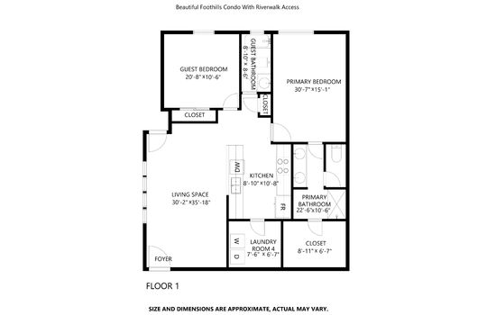 Beautiful Foothills Condo With Riverwalk Access