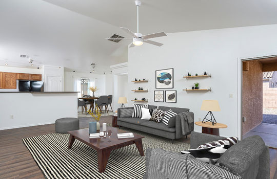 Living Space Shot 1- Digitally Staged