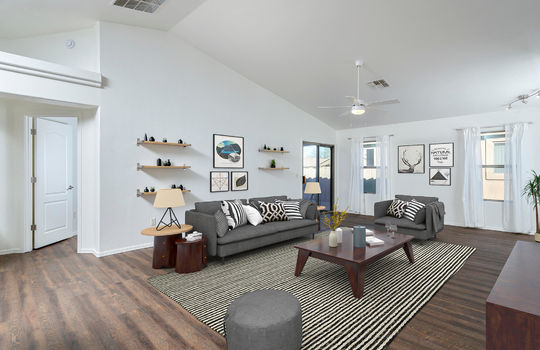 Living Space Shot 3- Digitally Staged