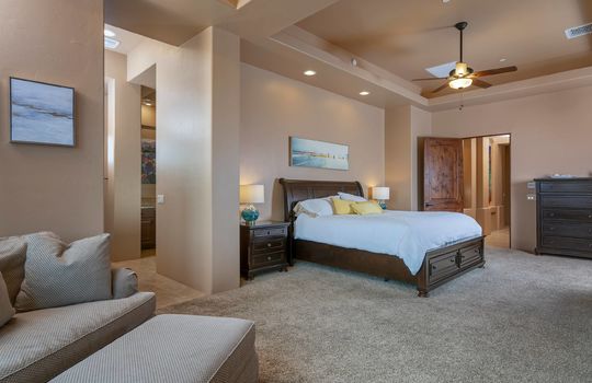 Soaring Coffered Ceiling With Accent Lighting
