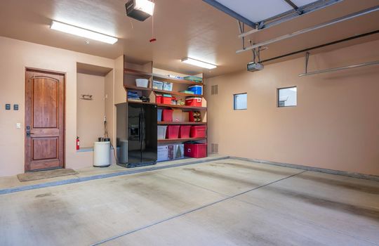 Two Car Garage With Wood Built-Ins