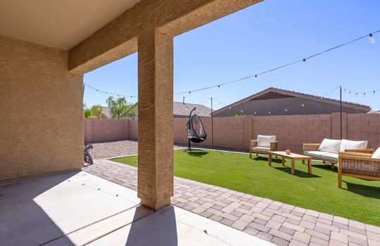 Covered Patio With Paver Extension