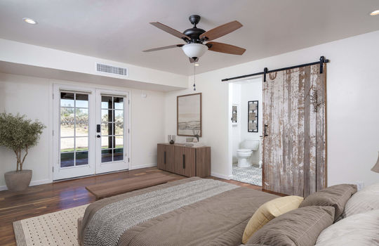 French Doors to the Covered Porch - Digitally Staged