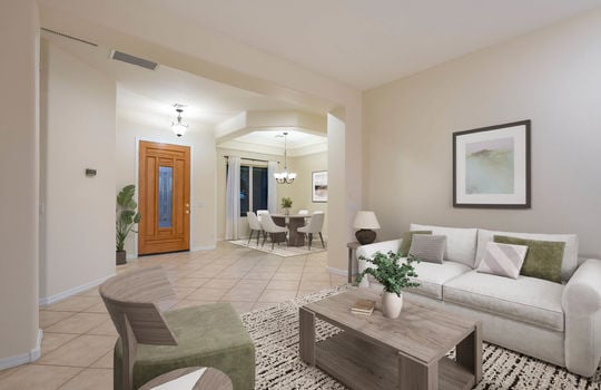 Open Concept Living-Digitally Staged