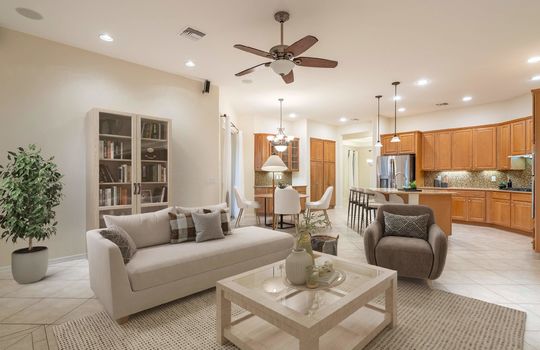 Open Living Space Shot 2- Digitally Staged
