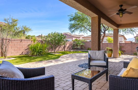 Covered Patio With Fan