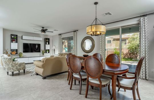 Open Living and Dining