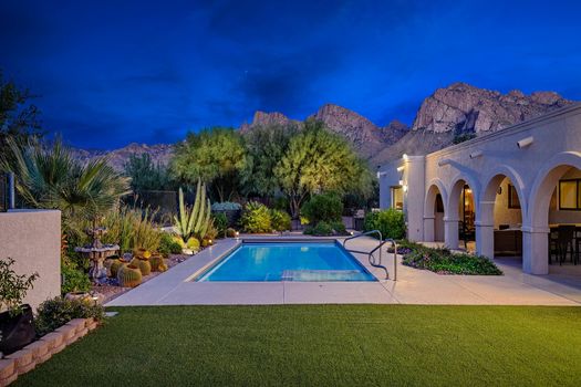Outdoor Space at Twilight Shot 1