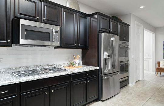 Stainless Steel Appliances Including Gas Range and Double Wall Ovens