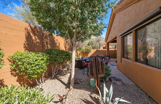Beautifully landscaped with mature plants
