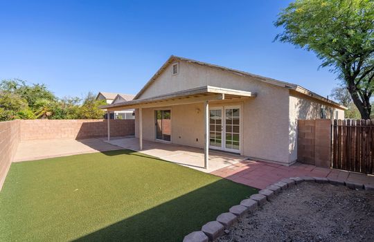 Faux Grass And Space For A Garden