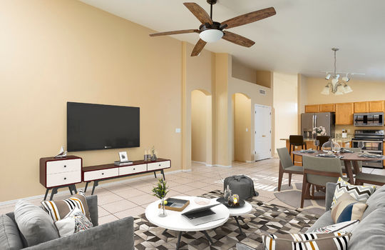Great Room- Digitally Staged