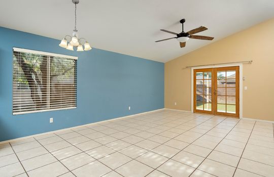 Great Room With French Doors To Outdoor Space