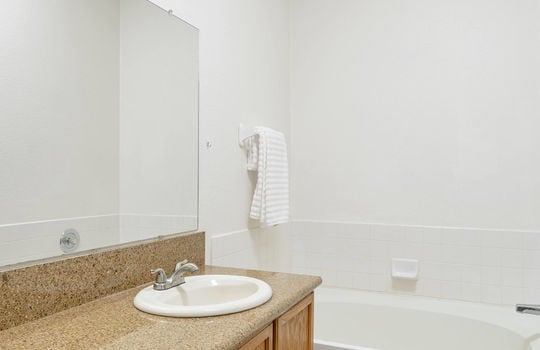 Oval Soaking Tub In Primary Bath