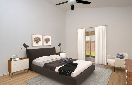 Primary Bedroom- Digitally Staged