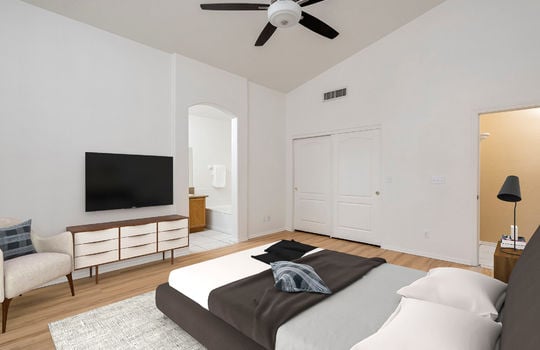 Primary Bedroom- Second Shot- Digitally Staged