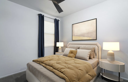 First Guest Bedroom Shot 2- Digtally Staged
