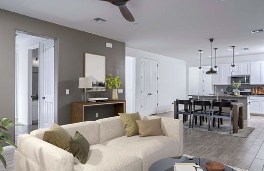Living Space Shot 2- Digitally Staged