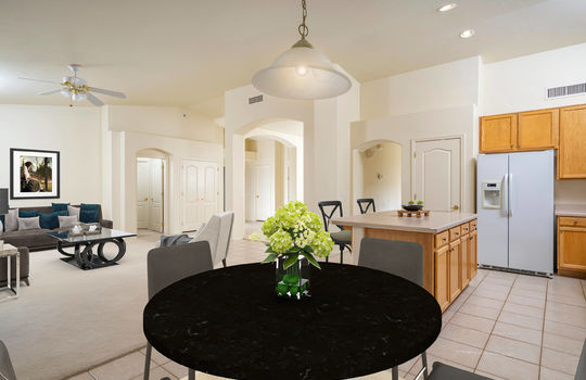 Casual Dining Area- Digitally Staged