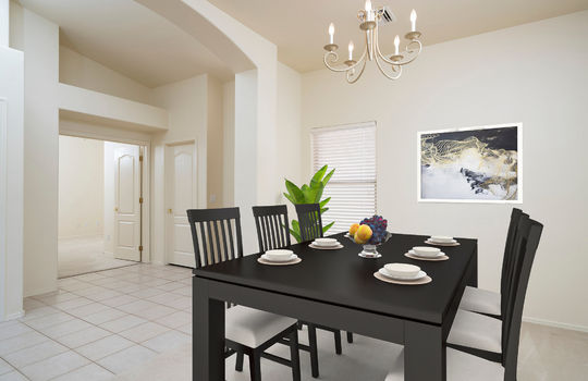 Formal Dining Room-Flex Space- Digitally Staged