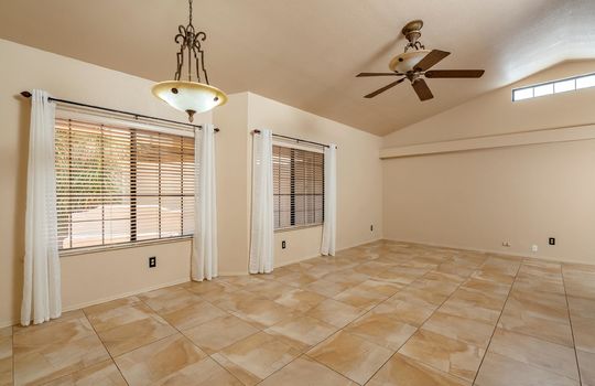 Living Space With Vaulted Ceilings