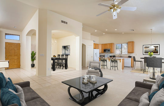 Open Living Plan- Digitally Staged