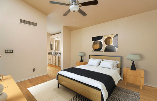 Primary Bedroom- Digitally Staged