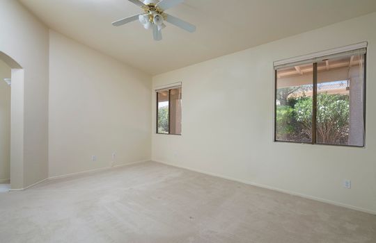 Primary Bedroom Overlooking Backyard
