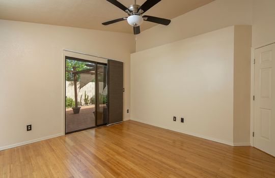 Primary Bedroom With Access to Patio