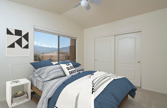 Third Guest Bedroom- Digitally Staged